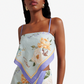 SELF PORTRAIT 142T FLORAL LINEN TOP