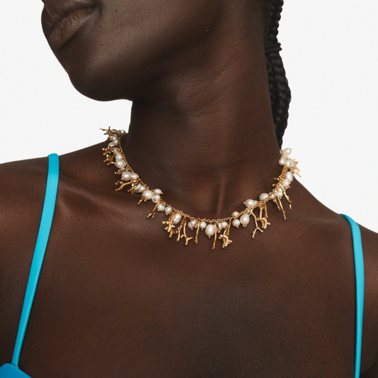ALEMAIS REVERIE CORAL PEARL NECKLAC