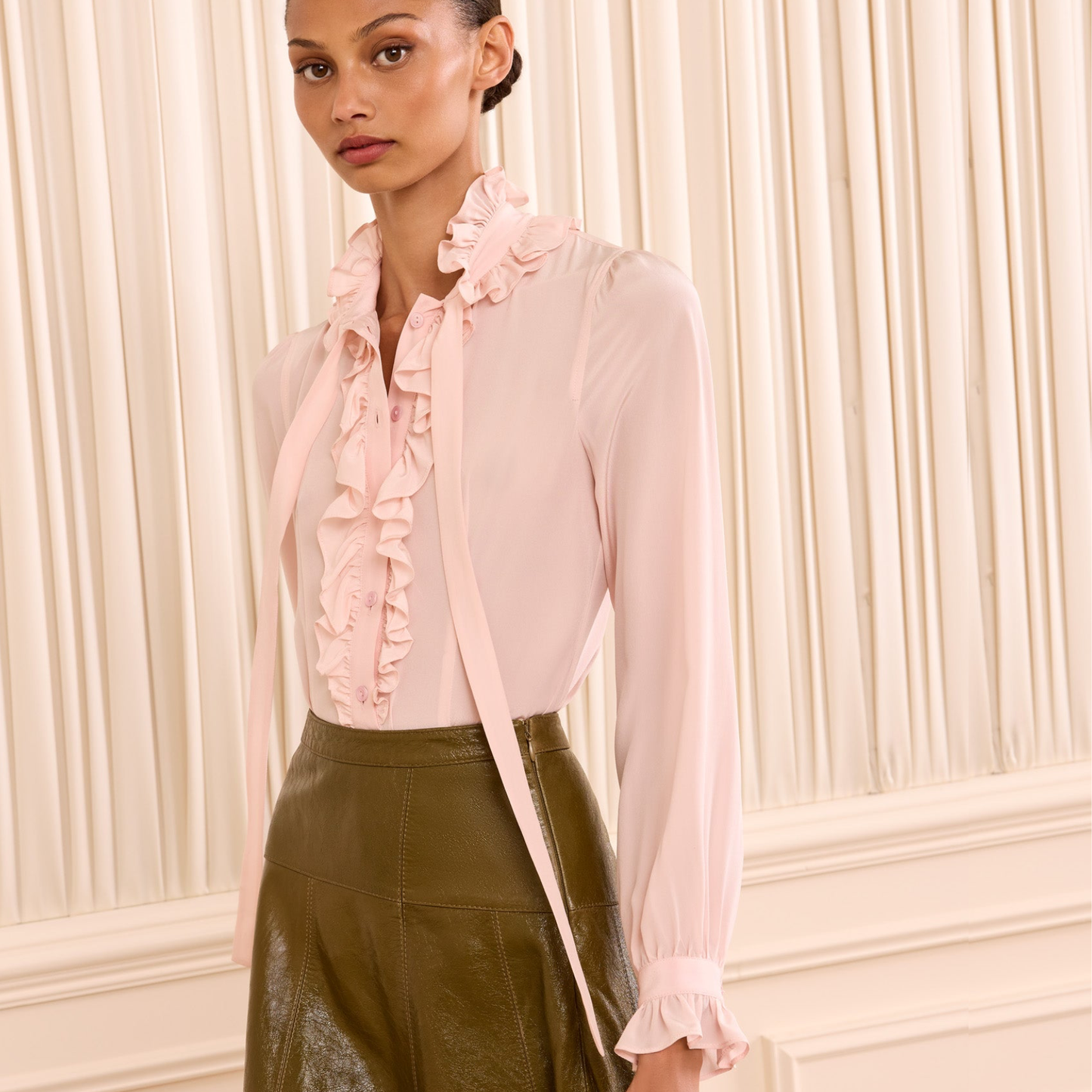 ULLA JOHNSON CARTOUX SILK BLOUSE