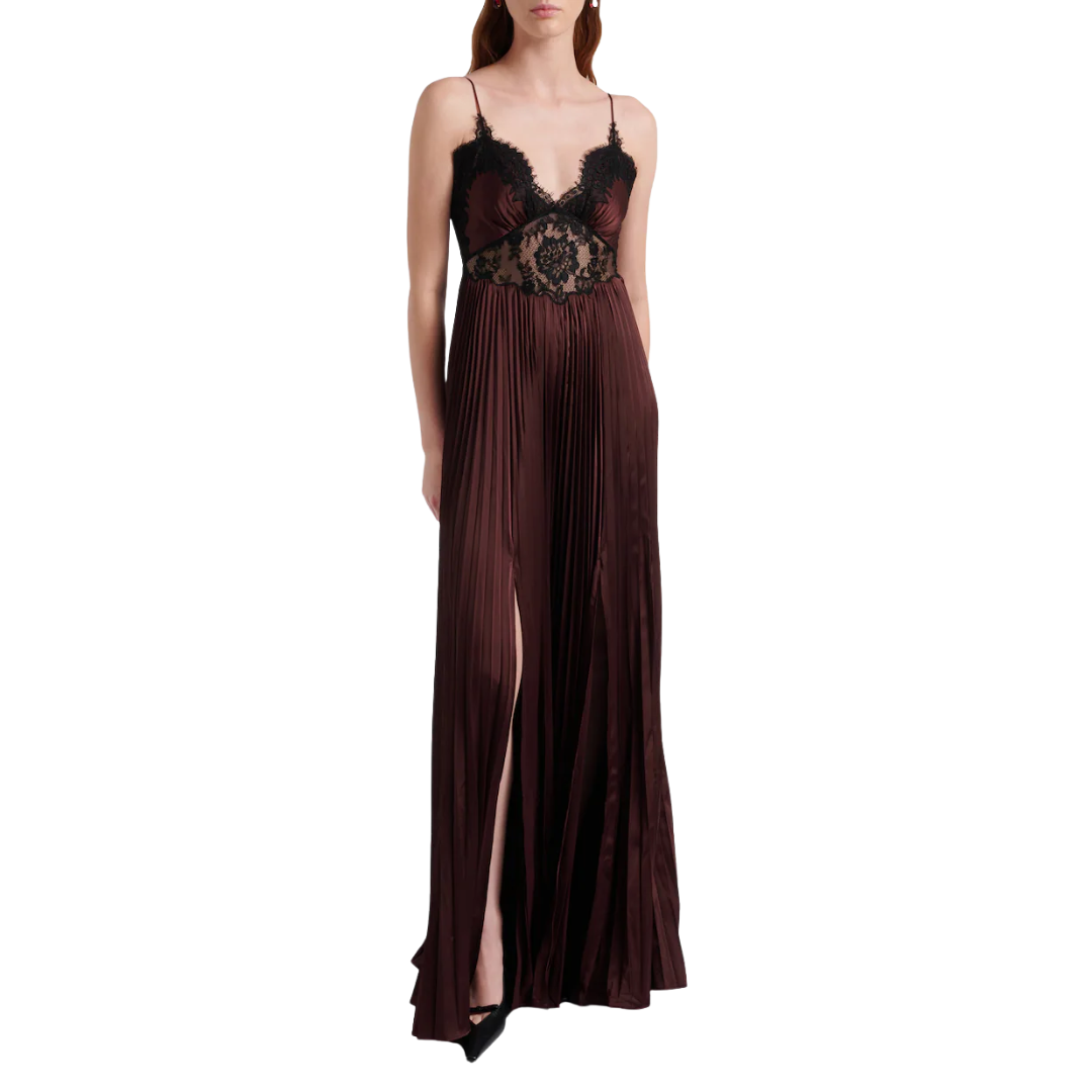 SELF PORTRAIT 157X LACE INSERT DRESS