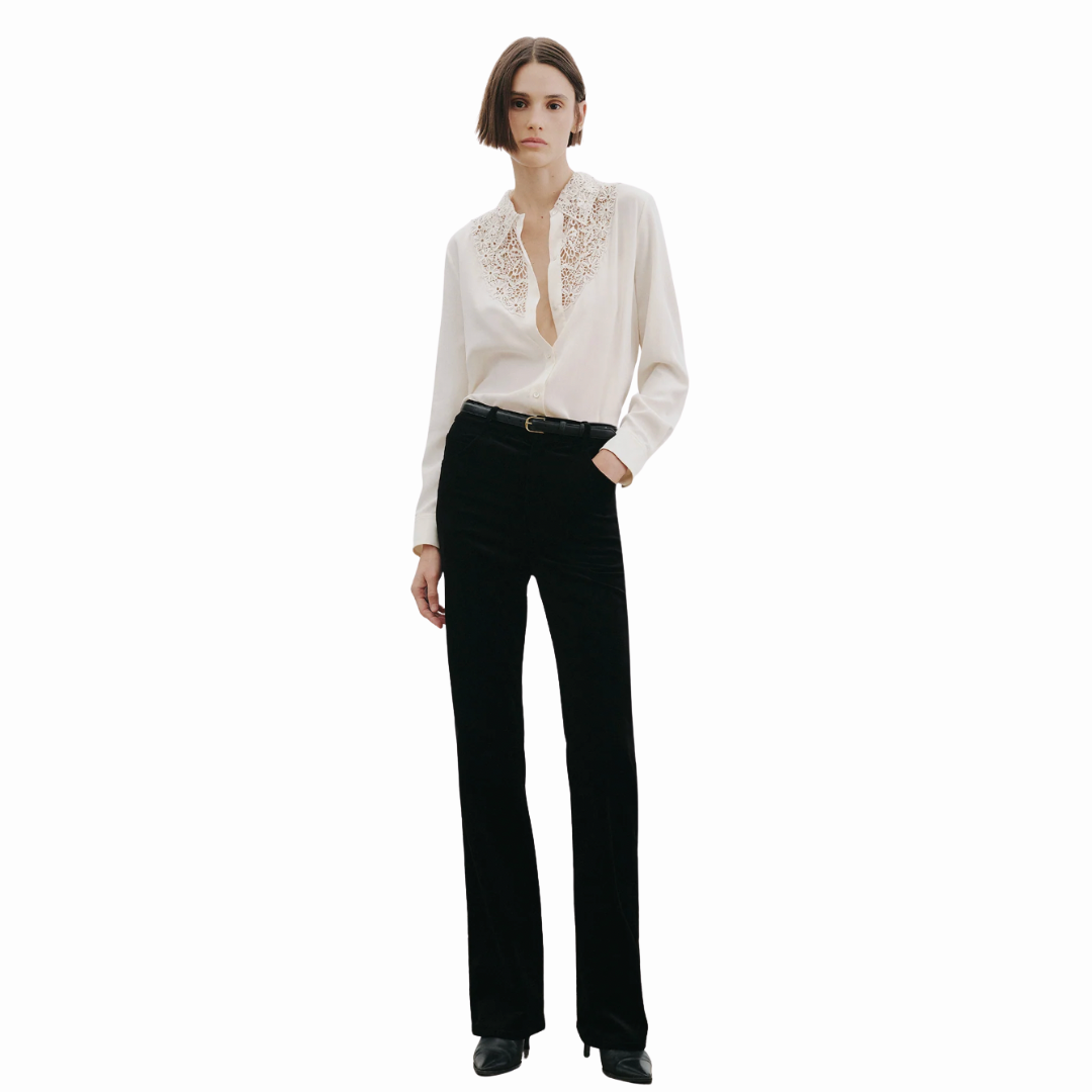 NILI LOTAN ZOLA LACE SHIRT