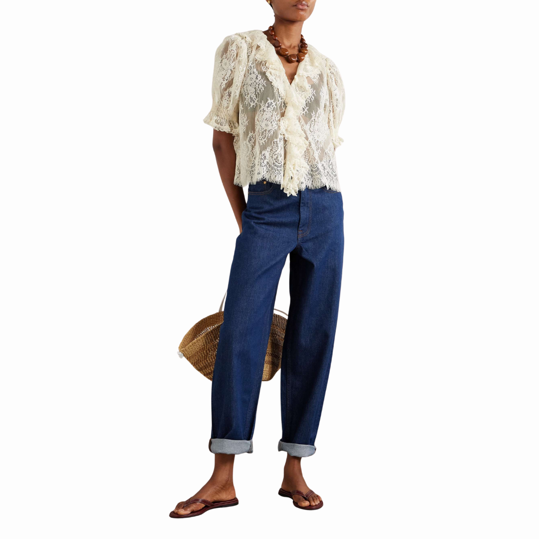 DOEN HENRI LACE BLOUSE