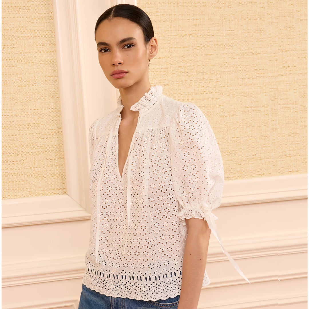 ULLA JOHNSON ALOUETTE TOP