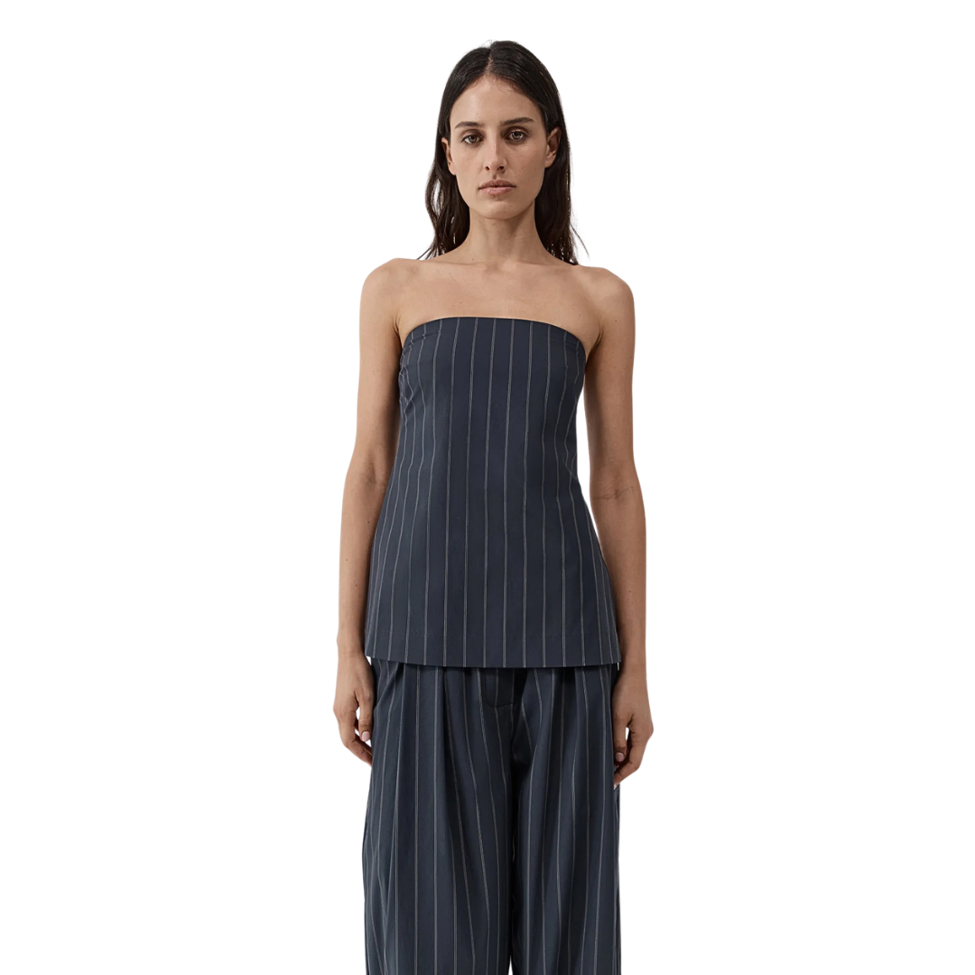 ST AGNI STRAPLESS ROULEAU TIE TOP
