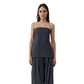 ST AGNI STRAPLESS ROULEAU TIE TOP