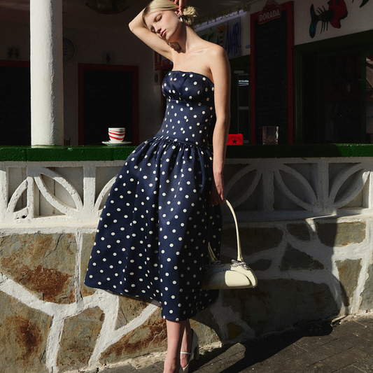 SELF PORTRAIT 092M POLKA DOT DRESS
