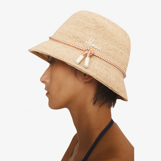 ALEMAIS SUNLIT RAFFIA BUCKET HAT