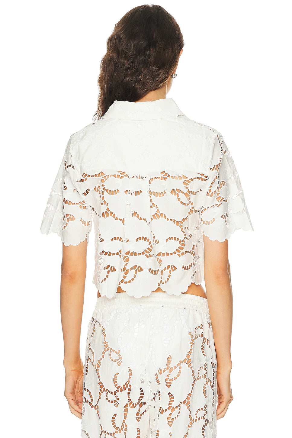 NICHOLAS SONORA CROP SHIRT