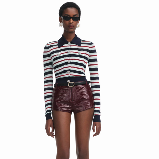 SELF PORTRAIT 050T STRIPES CARDIGAN