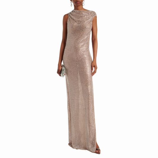 SELF PORTRAIT SILVER RAHINSTONE DRE