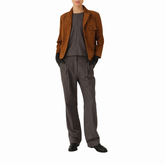 THE GARMENT SUEDE FITTED JACKET