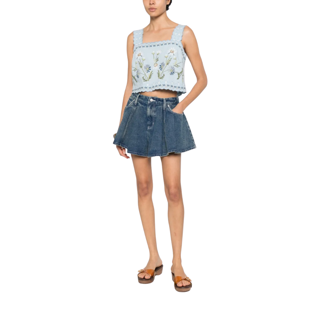 SEA NY AUDRA EMBROIDERY TANK