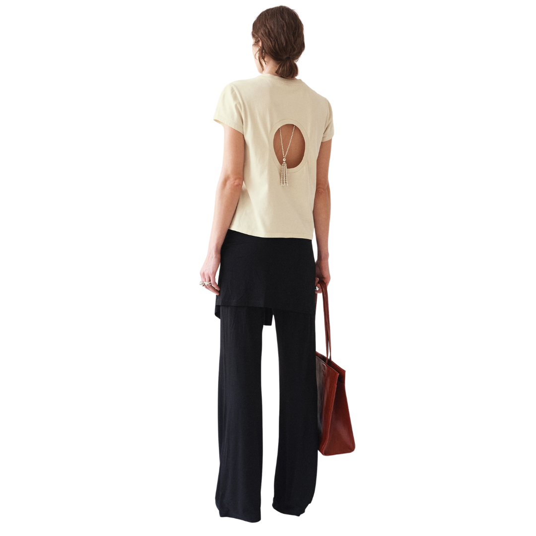 BEAUFILLE CUT OUT BABY TEE