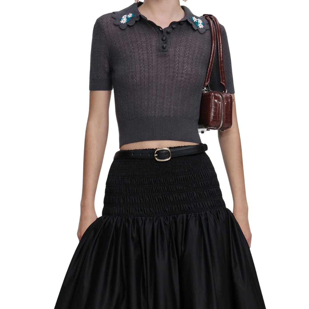 SELF PORTRAIT 194T POINTELLE KNIT