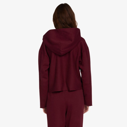 LES TIEN RACHEL RAW NECK HOODIE