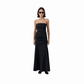 ST AGNI GATHERED STRAPLES DRESS