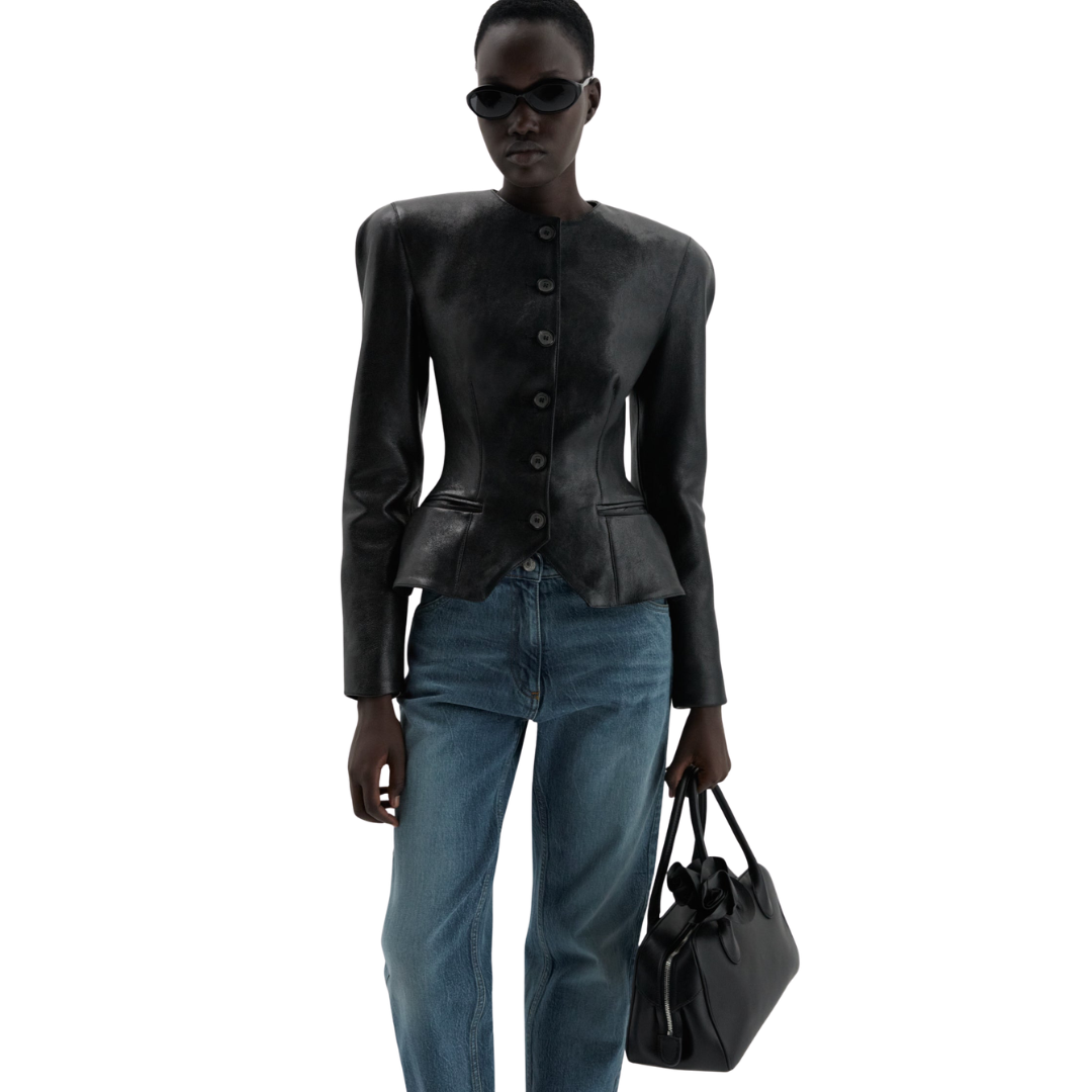 MAGDA BUTRYM LEATHER 24 BLAZER