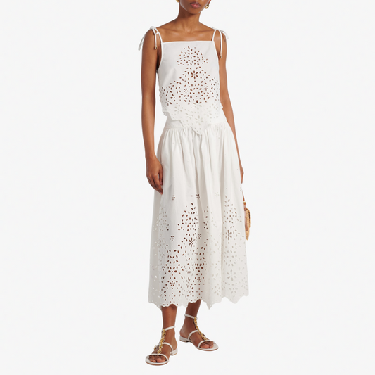 SELF PORTRAIT 128T EMBROIDED TOP