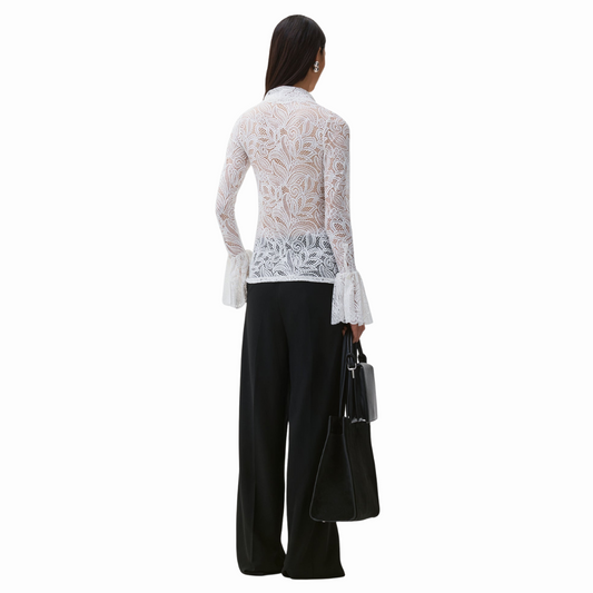 BEAUFILLE STRECH LACE BLOUSE