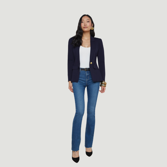 L'AGENCE CHAMBERLAIN KNIT BLAZER