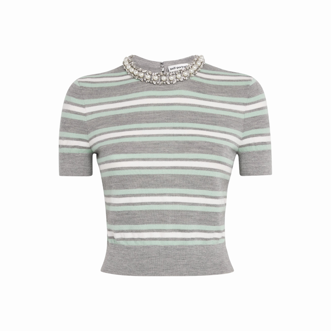 SELF PORTRAIT 050T STRIPES KNIT