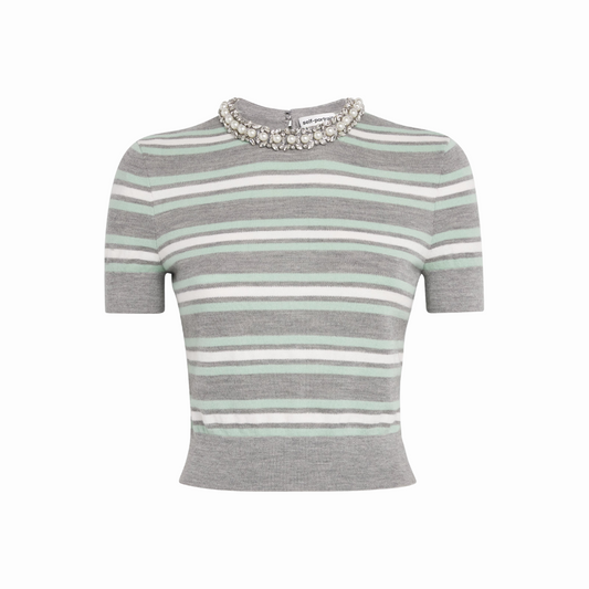 SELF PORTRAIT 050T STRIPES KNIT