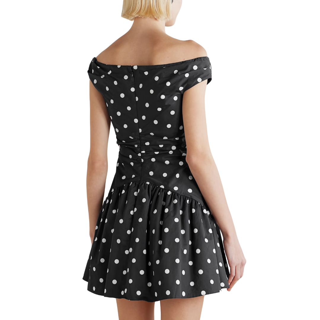 SELF PORTRAIT MINI POLKADOT DRESS