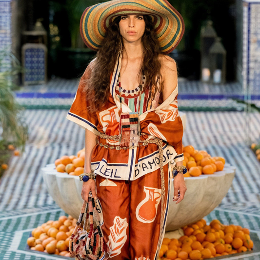 ALEMAIS SOLEIL D'AMOUR SILK SHIRT