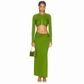 CHRISTOPHER ESBER CRYSTAL RIB SKIRT
