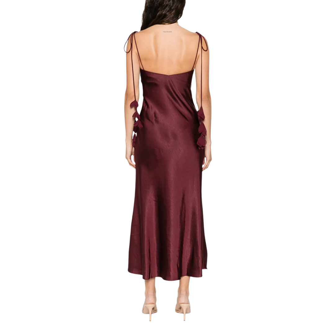 SELF PORTRAIT BURGUNDY DRESS