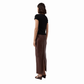 ST AGNI LEATHER COLUMEN SKIRT