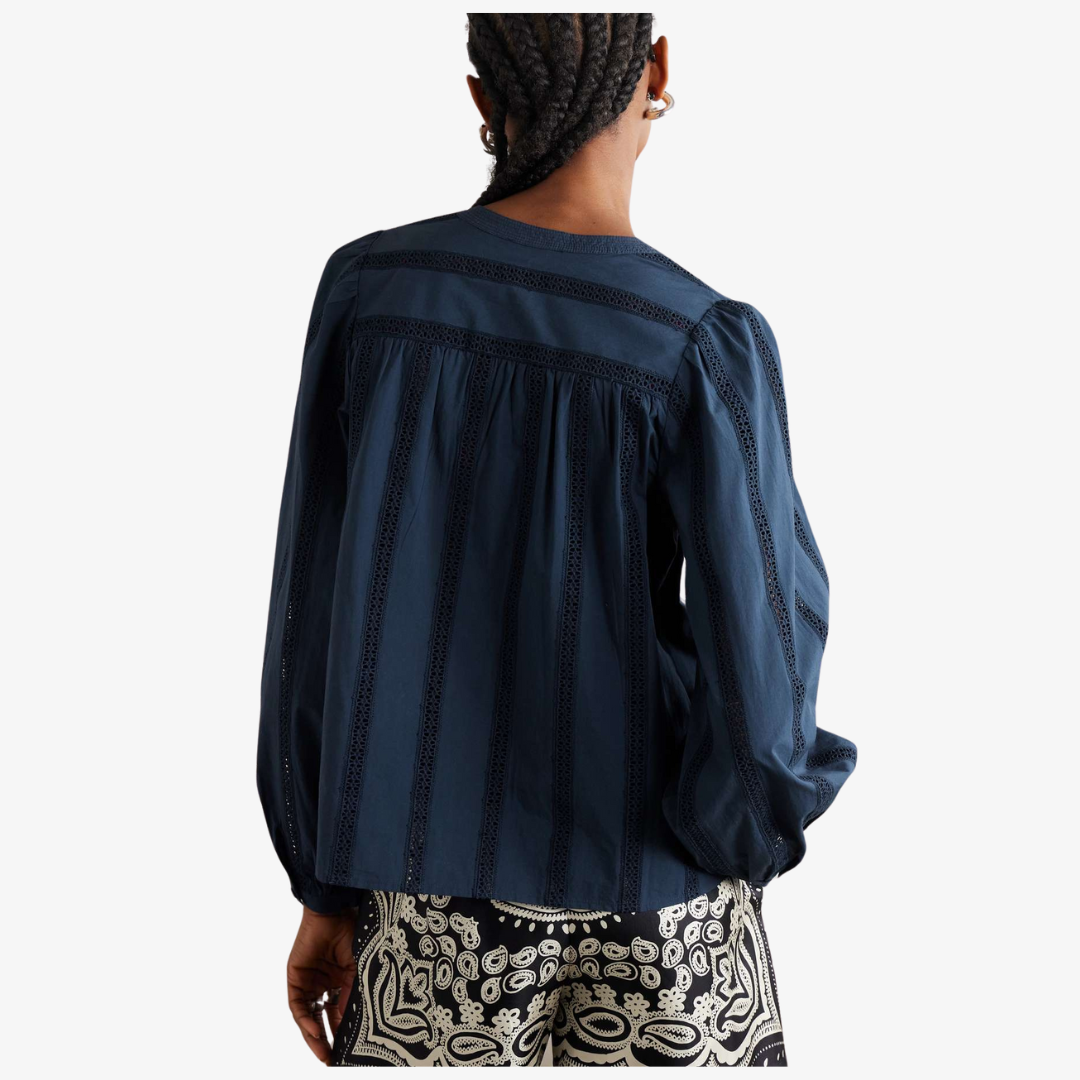 ULLA JOHNSON ROWAN BLOUSE