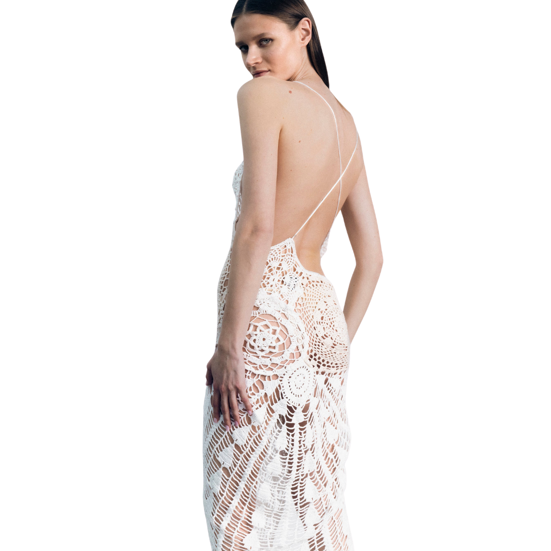 KETTEL LAURITA CROCHET DRESS