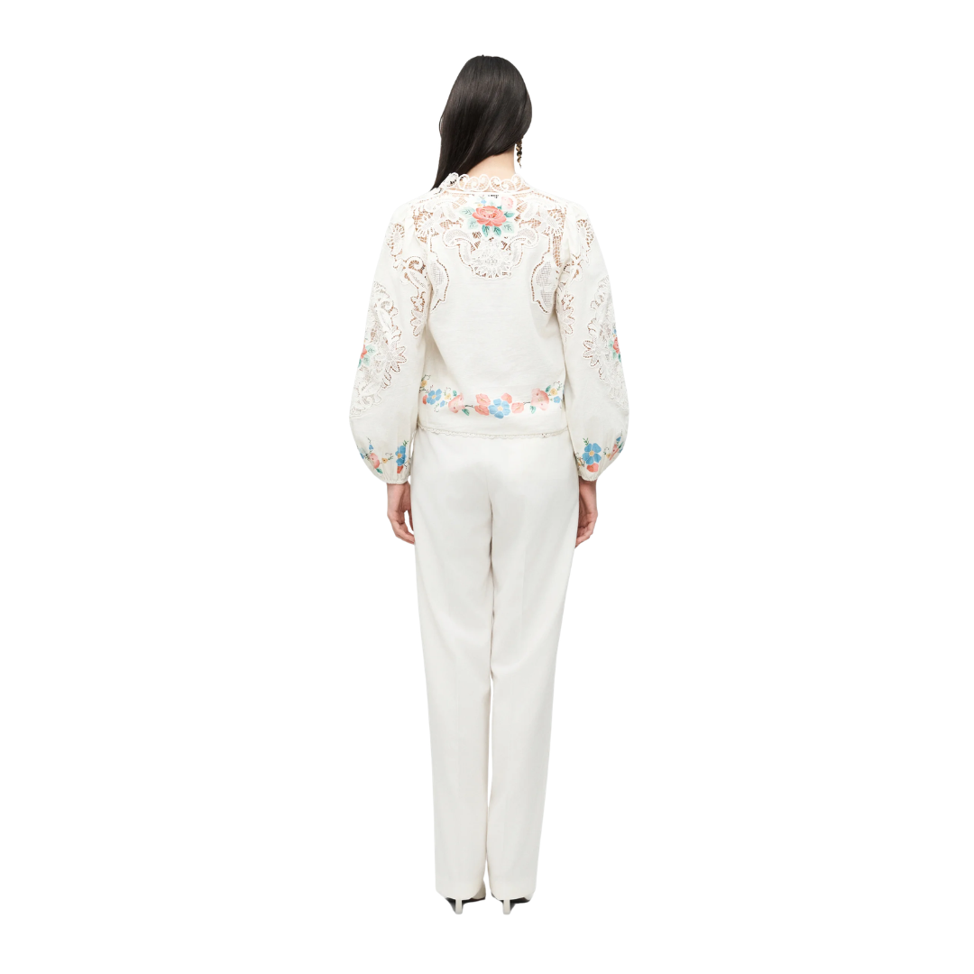SEA NY ASTRID EMBROIDERY BLOUSE