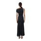 ST AGNI CIRCLE HEM HALTER DRESS