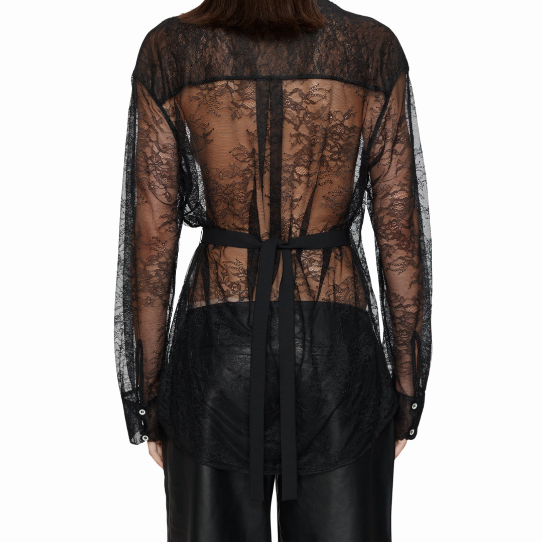 CHRISTOPHER ESBER LACE TUX SHIRT