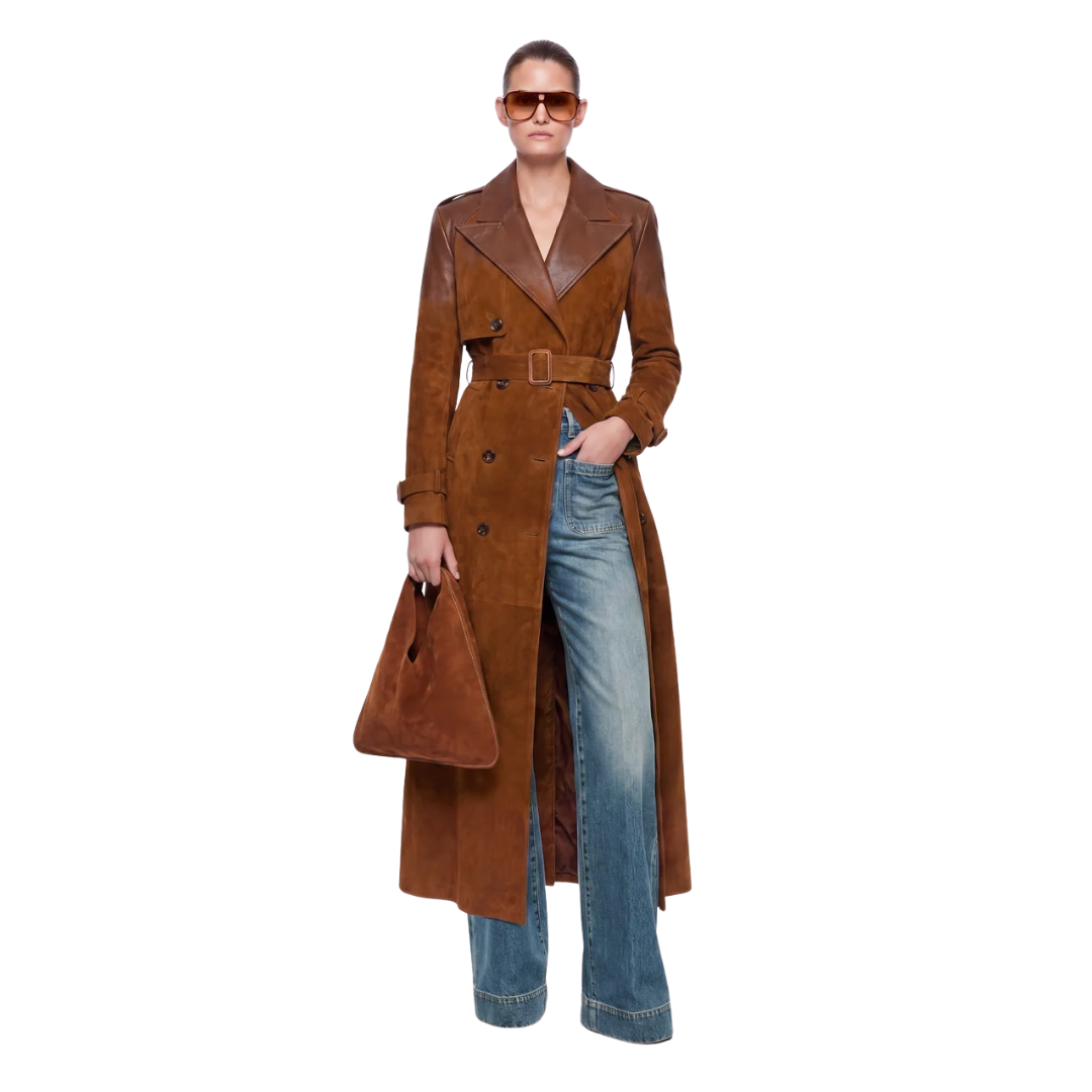 CARELLI GILLY OMBRE LEATHER TRENCH