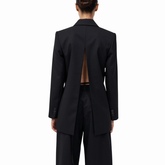 ST AGNI SPLIT BLACK BLAZER