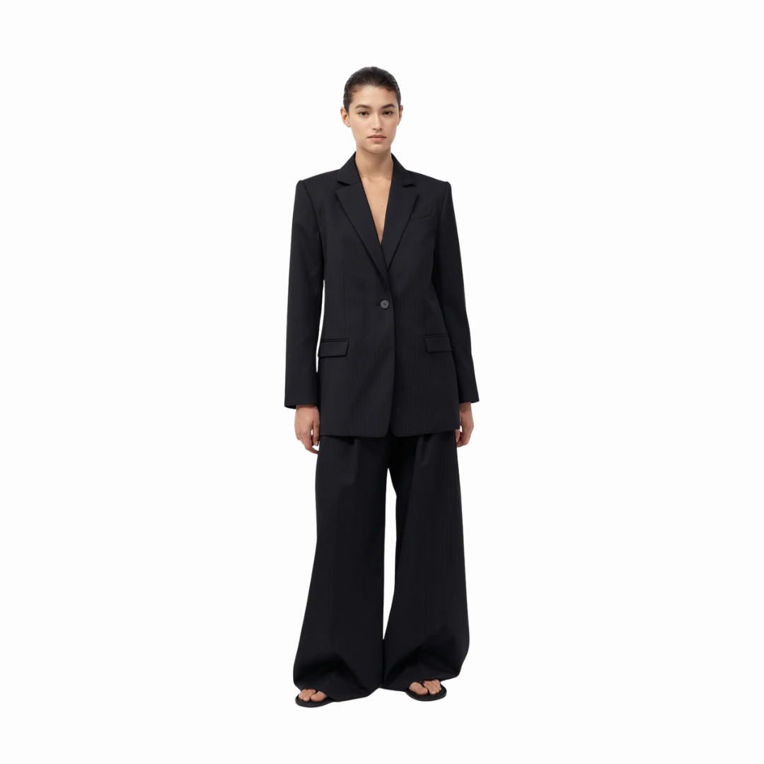 ST AGNI SPLIT BLACK BLAZER