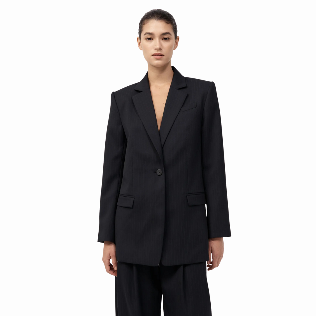 ST AGNI SPLIT BLACK BLAZER