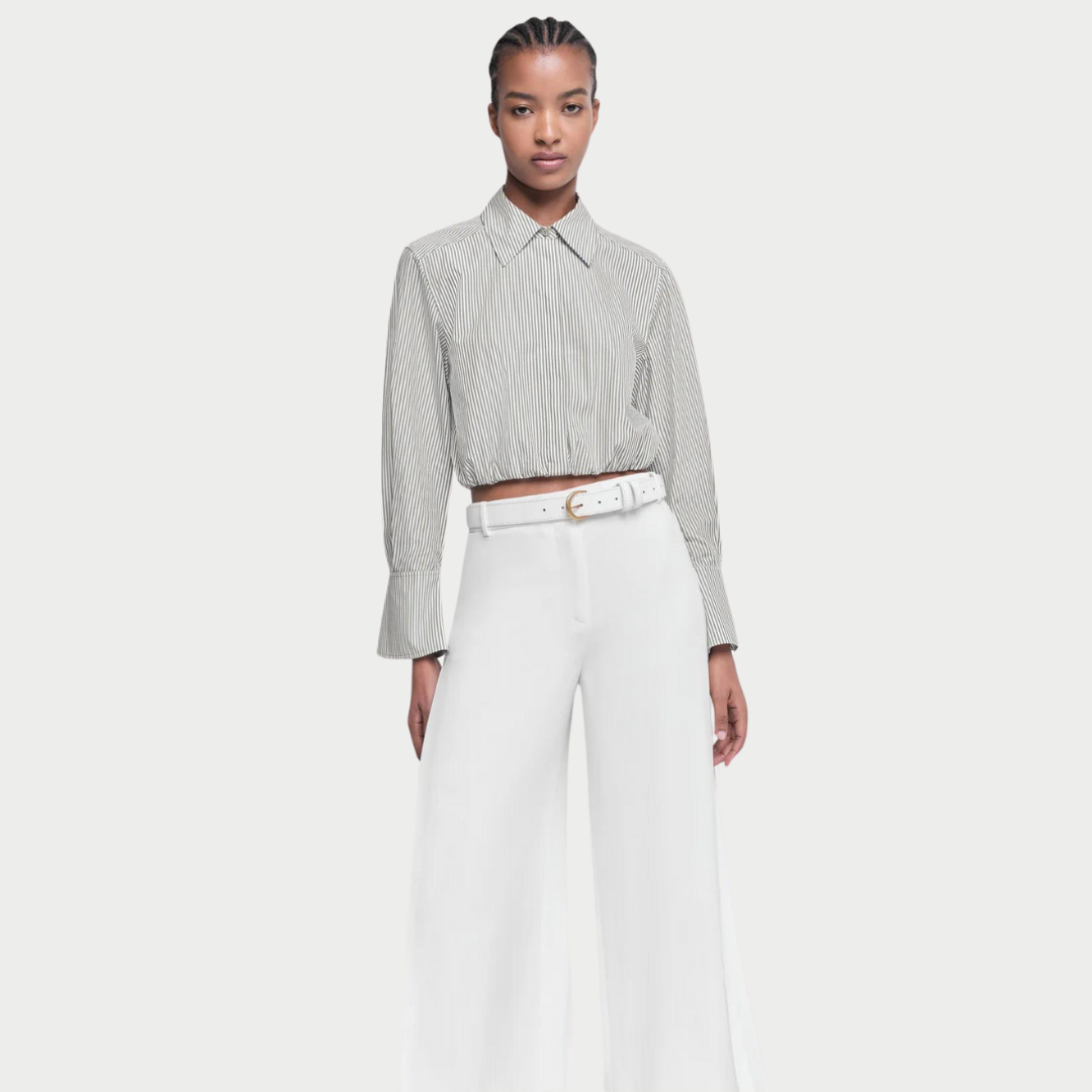 SIMKHAI BLYTHE CROPPED BUTTON TOP