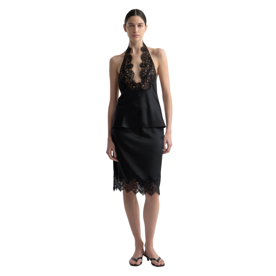 NILI LOTAN THEA LACE SKIRT