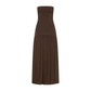 ST AGNI STRAPLESS BALLON HEM DRESS