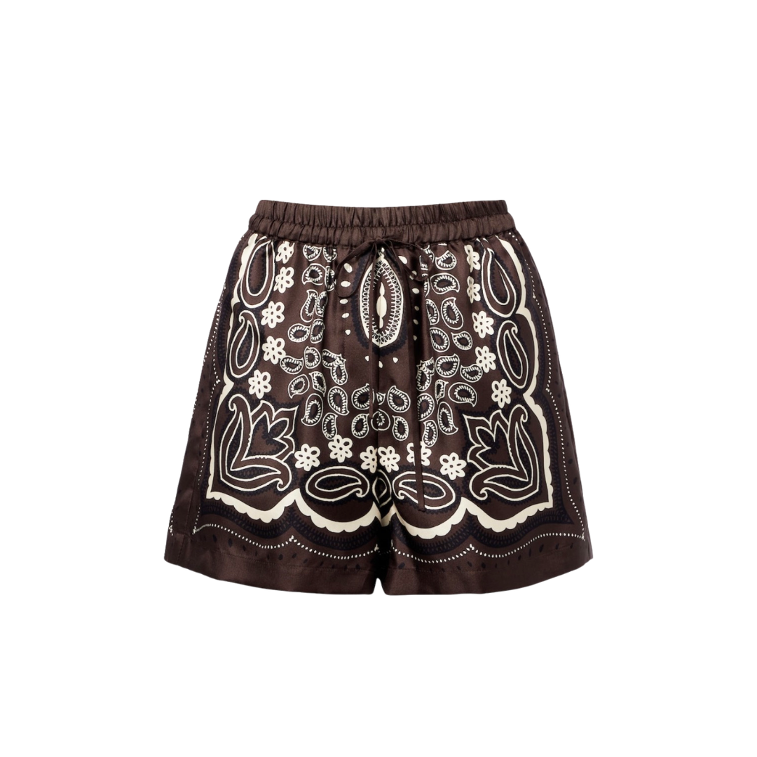 NILI LOTAN FRANCES SILK SHORTS