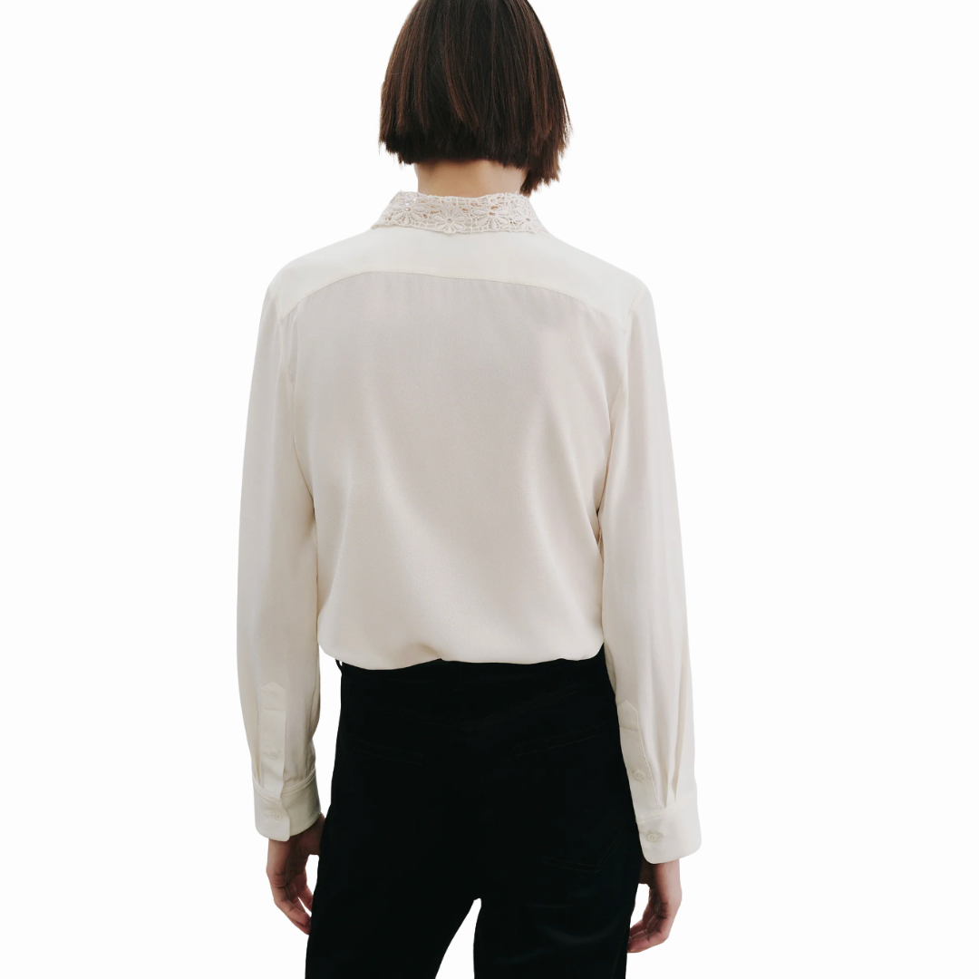 NILI LOTAN ZOLA LACE SHIRT