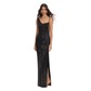 SELF PORTRAIT BLACK RHINESTONE MAXI