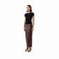 ST AGNI LEATHER COLUMEN SKIRT