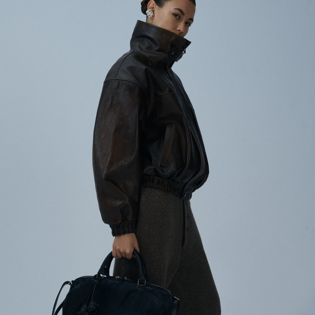 MAGDA BUTRYM LEATHER BOMBER