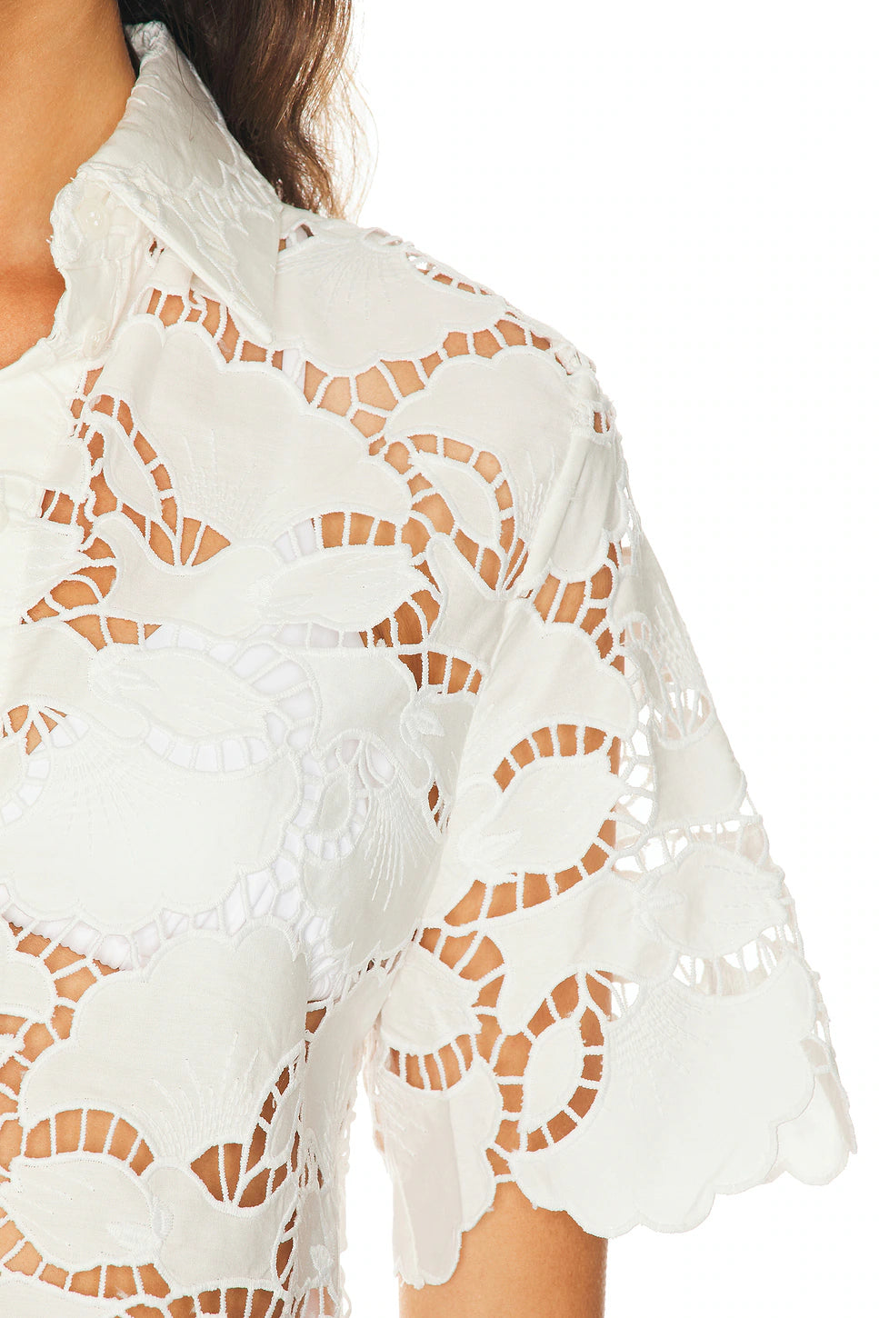 NICHOLAS SONORA CROP SHIRT