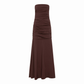 ST AGNI GATHERED STRAPLES DRESS